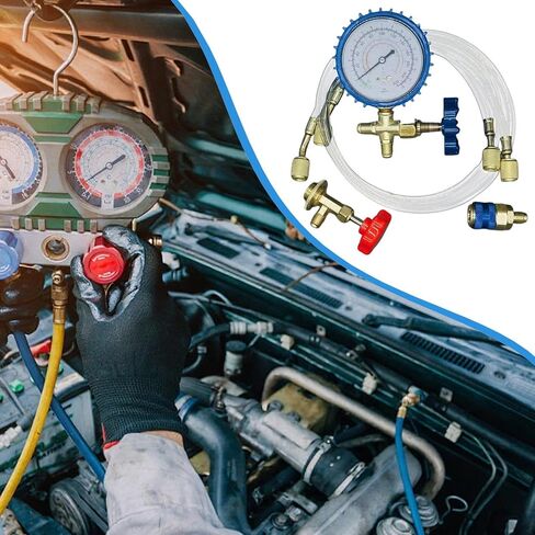 سيارة إعادة شحن Car AC | مجموعة شحن مركبة AC ، مجموعة كبيرة من مشعب المقرنة المقياس مجموعة لصيانة السيارات المنزلية رف in Saudi Arabia