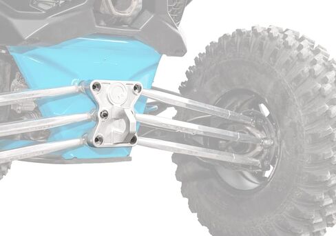 SuperATV Billet Rear Radius Rod Plate for Can-Am Maverick X3 900 / X3 X / X3 Max (See Fitment) | Adds Tow Hook | Strengthens Your Frame | Bolt-On Install in Saudi Arabia