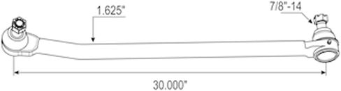 MyTee Products Steering Drag Link 30 "Center to Center متوافق مع Kenworth - Grans Assembly يستبدل 463.DS5932 DLP3110B3 L24VU8432B11 in Saudi Arabia