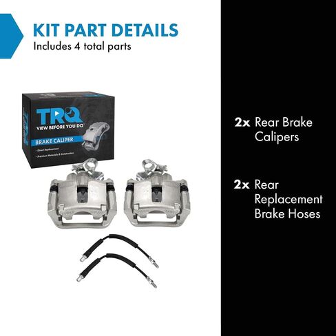 TRQ Rear Brake Caliper Set Compatible with 2013-2018 Ford 2013-2018 Lincoln in Saudi Arabia