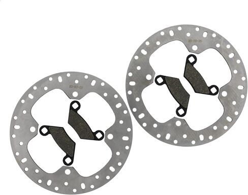 High-Performance Sport Brake Rotors for Enhanced Braking Power, Cooling & Durability 2010-2013 For POLARIS 550 Sportsman X2 Rear Brake Rotors And Brake Pads Mod-TZ34-S3685 in Saudi Arabia