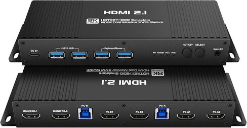 8k HDMI 2.1 Cable 6.6 Feet 4k 144hz 48G kvm Switch Dual hdmi 2.1 Cable 4k 144hz hdmi 2.1 kvm Switch Cable 4k 144hz kvm Switch 2 Monitors 2 Computers hdmi Cable 4k 144hz in Saudi Arabia