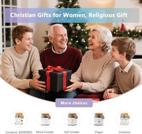 Bible Verse Jar (KJV) with 90 Bible Verses, Prayer Hope Jar, Christian Relious Prayer Gifts for Dad, Women, Men, Mom, Friend, Teacher Appreciation Graduation Birthday Gifts for Teen Girls Boys in Kuwait