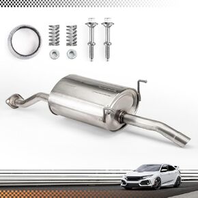 54882 Exhaust 409 Stainless Steel Exhaust Muffler Compatible for 2012-2015 Honda Civic Gasket and Spring Bolt Kit Included(VK-HC09) in Kuwait