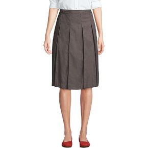 Lands' End School Uniform Women's Solid Box Pleat Skirt Below The Knee in Saudi Arabia