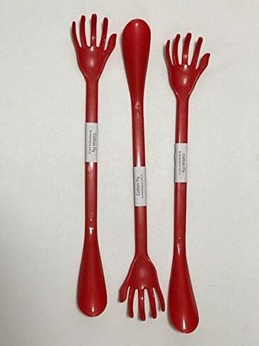 Back Scratcher with Shoe Horn Long Handle Each 19.5" Long Handled Shoe Horn with Hand Shaped Backscratcher is Perfect for Itchy Backs and Putting on Shoes While Standing (Blue and Green, 2 Pack) in Kuwait