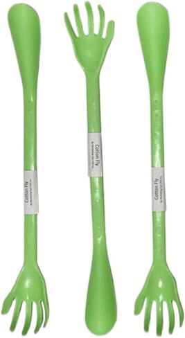Back Scratcher with Shoe Horn Long Handle Each 19.5" Long Handled Shoe Horn with Hand Shaped Backscratcher is Perfect for Itchy Backs and Putting on Shoes While Standing (Blue and Green, 2 Pack) in Kuwait