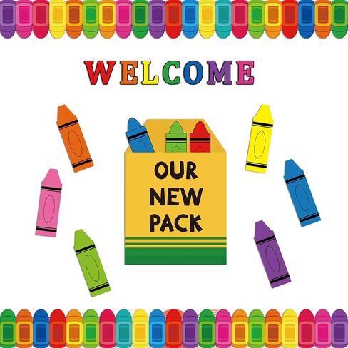 Back to School Pencil Classroom Door Cutouts Set Bulletin Board Decorations Welcome Back First Day Cutouts Classroom Wall Door Decor for Preschool Elementary Middle School(Pencil) in Saudi Arabia