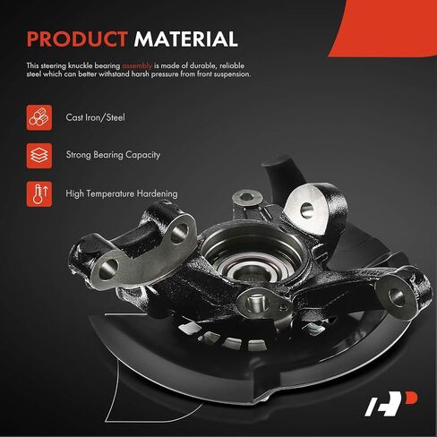 A-Premium Front Steering Knuckle & Wheel Bearing Hub Assembly Compatible with Toyota Camry 2004-2006 L4 2.4L (Built in U.S.A), w/5-Lug, Left Driver Side, Replace # 43212AA010 in Saudi Arabia