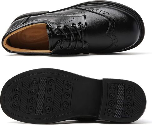 أحذية Okj Oxford للنساء للنساء الأسود Oxfords أحذية الأنيقة للسيدات غير الرسمي على الدانتيل Up المتسكعون أحذية عتيقة فستان موحد موحد مريح غير انزلاق حذاء العمل in Kuwait