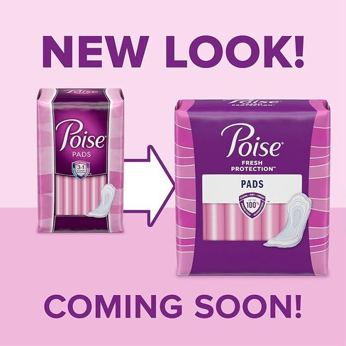 Poise Postpartum Incontinence Pads for Women, Ultimate Absorbency, Long, Original Design, 27 Count in Kuwait