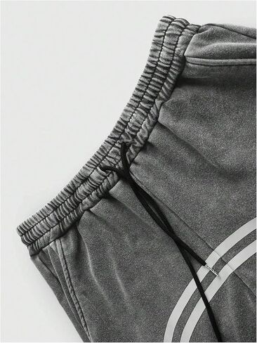 Men's Y2k Baggy Sweatpants Wide Leg Stripe Track Pants Drawstring Summer Autumn Pant with Pockets Streetwear in Kuwait