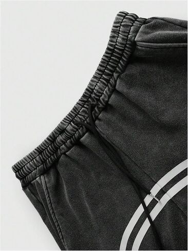 Men's Y2k Baggy Sweatpants Wide Leg Stripe Track Pants Drawstring Summer Autumn Pant with Pockets Streetwear in Kuwait