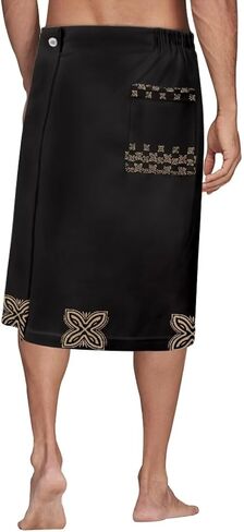 Polynesian Clothing Lavalava Sarong for Mens Skirt with Snap Plus Size Men Swimsuit Wrap Skirt Towel Wrap Kilt in Saudi Arabia