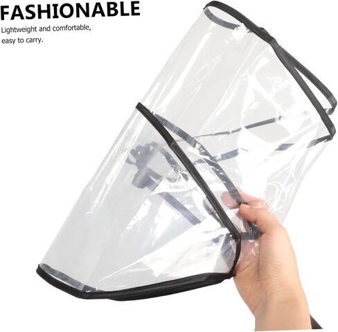 Galpada 5pcs أغطية أمطار صافية للنساء قبعات أمطار قابلة لإعادة الاستخدام لحماية تصفيفة الشعر للأنشطة الخارجية والاستخدام اليومي in Kuwait