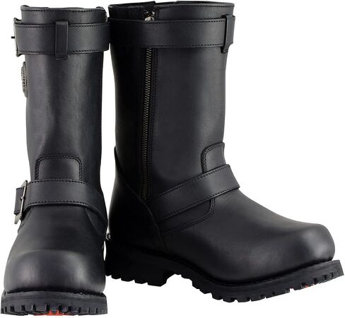 Milwaukee Leather Men’s Premium Leather Classic Engineer Motorcycle Riding Boots Collection - 8.5W in Saudi Arabia
