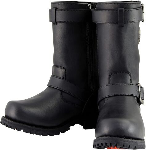 Milwaukee Leather Men’s Premium Leather Classic Engineer Motorcycle Riding Boots Collection - 8.5W in Saudi Arabia