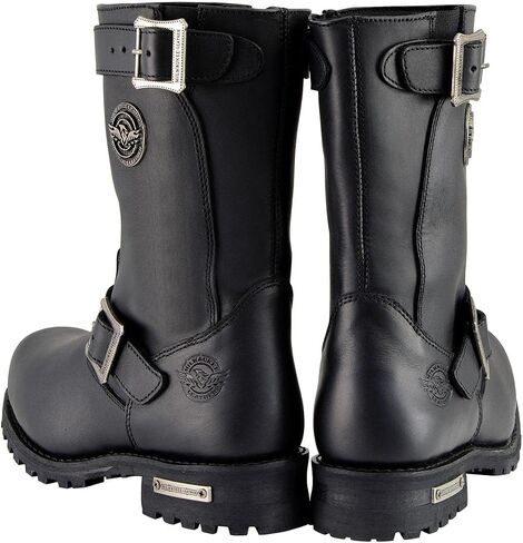 Milwaukee Leather Men’s Premium Leather Classic Engineer Motorcycle Riding Boots Collection - 8.5W in Saudi Arabia