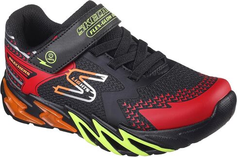 Skechers Boy's Flex-Glow Bolt Sneaker, Royal/Multi, 13.5 Little Kid in Saudi Arabia