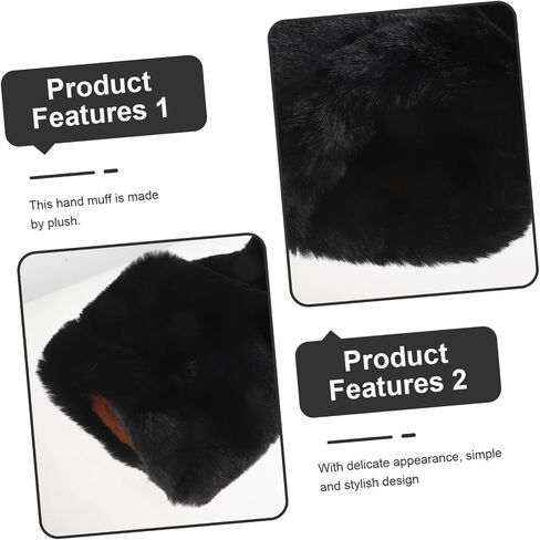 حقيبة حقيبة يدوي من Toyvian Faux Wand Wrand Work للازداد الدافئ للذراع المعزول للذراع البارد للتسوق في تسوق مريح تصميم أنيق in Saudi Arabia