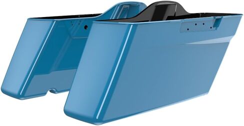 Advanblack Hard Saddlebags Color Matched Standard Non-Stretched Saddlebag Bottoms for 2014-2023 Harley Touring (Wicked Red) in Saudi Arabia