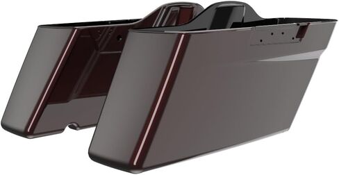 Advanblack Hard Saddlebags Color Matched Standard Non-Stretched Saddlebag Bottoms for 2014-2023 Harley Touring (Wicked Red) in Saudi Arabia