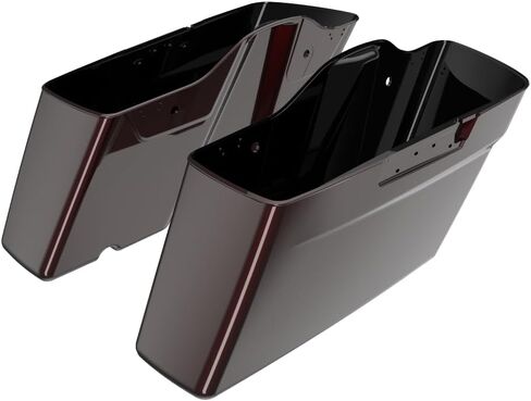 Advanblack Hard Saddlebags Color Matched Standard Non-Stretched Saddlebag Bottoms for 2014-2023 Harley Touring (Wicked Red) in Saudi Arabia