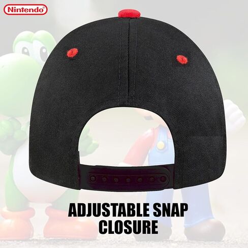 Nintendo Super Mario Boys Baseball Cap - Ages 4-12 Years - Many Styles and Colors - Adjustable - 100% Cotton (Classic Mario) in Saudi Arabia