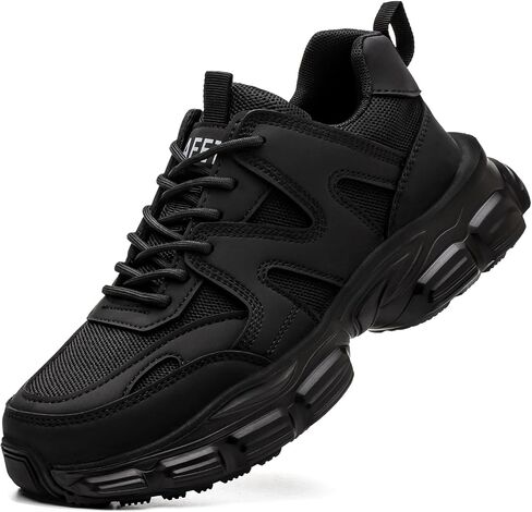 Steel Toe Shoes for Women Men Wide Non Slip Composite Work Sneakers Indestructible Comfortable Safety Tennis Shoes Lightweight Breathable Construction Sneakers Puncture Proof Ergonomic Design in Saudi Arabia