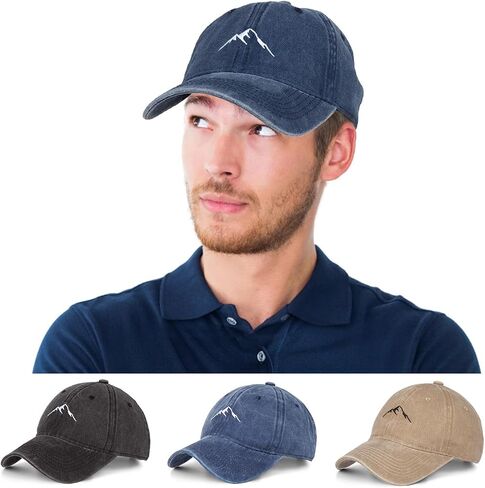 Washed Cotton Vintage Baseball Cap Sun Hats Men Women Smile Baseball Cap Adjustable Dad Golf Hat in Saudi Arabia