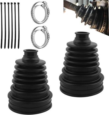 2PCS CV Boot Repair Kit, Engineer Split CV Joint Boot Silicone Cover Waterproof & Dustproof for Shaft 19-24mm, Universal Constant Velocity Joint Boots for Most Cars Front/Rear Axle in Saudi Arabia