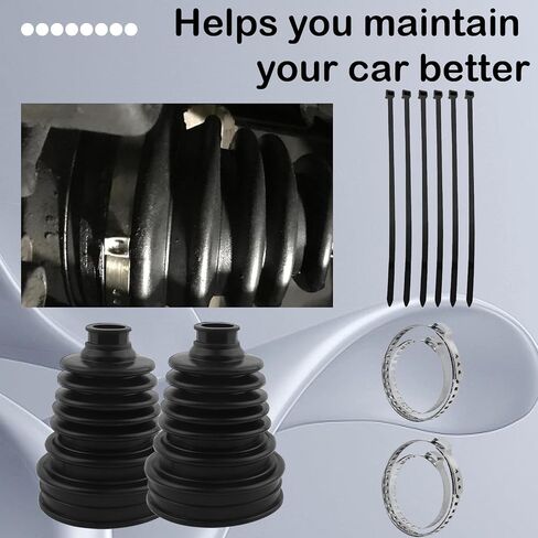 2PCS CV Boot Repair Kit, Engineer Split CV Joint Boot Silicone Cover Waterproof & Dustproof for Shaft 19-24mm, Universal Constant Velocity Joint Boots for Most Cars Front/Rear Axle in Saudi Arabia