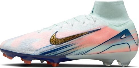 Nike Superfly 10 Elite Mercurial Dream Speed FG High-Top Soccer Cleats (FZ1385-300, Barely Green/Crimson Pulse/Metallic Gold Coin) in Saudi Arabia