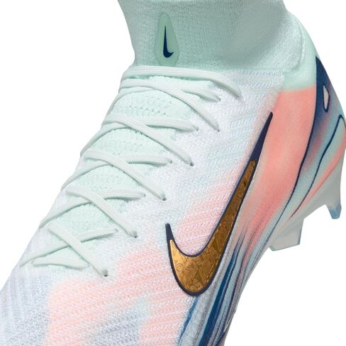 Nike Superfly 10 Elite Mercurial Dream Speed FG High-Top Soccer Cleats (FZ1385-300, Barely Green/Crimson Pulse/Metallic Gold Coin) in Saudi Arabia