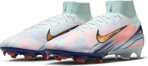 Nike Superfly 10 Elite Mercurial Dream Speed FG High-Top Soccer Cleats (FZ1385-300, Barely Green/Crimson Pulse/Metallic Gold Coin) in Saudi Arabia