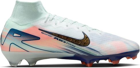 Nike Superfly 10 Elite Mercurial Dream Speed FG High-Top Soccer Cleats (FZ1385-300, Barely Green/Crimson Pulse/Metallic Gold Coin) in Saudi Arabia