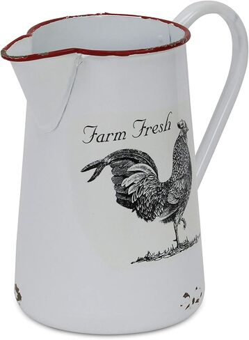 تشيونغز ديكور إبريق معدني مع شارات دجاج ديكور in Kuwait