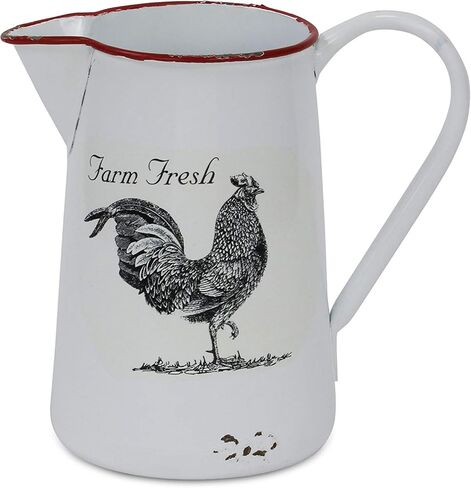 تشيونغز ديكور إبريق معدني مع شارات دجاج ديكور in Kuwait