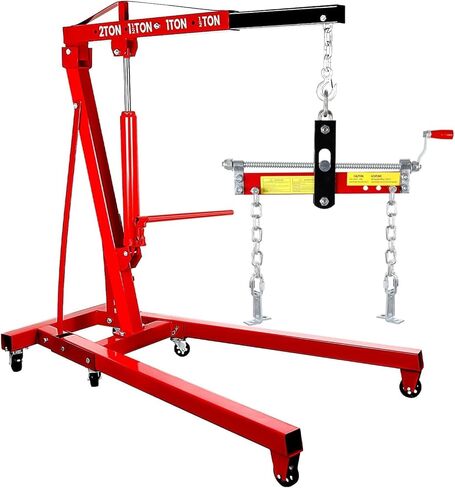 رافعة محرك 6400 رطل ، 3 طن من سبيكة شديدة التحمل من الصلب ، رافعة محرك بانتيار الكرز مع رافعة و 6 عجلات ، 8 طن مضخة هيدروليكية 4 موضع قابلة للتعديل ، لورشة العمل (3 طن جديد) in Kuwait