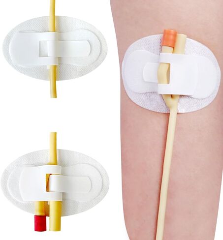 Foley Catheter Stabilization Device 20Pcs Urinary Leg Bag Legband Catheter Tube Holder Adhesive Catheter Securement Device Urinary Catheter Hook and Loop Fixing Device Accessories in Kuwait