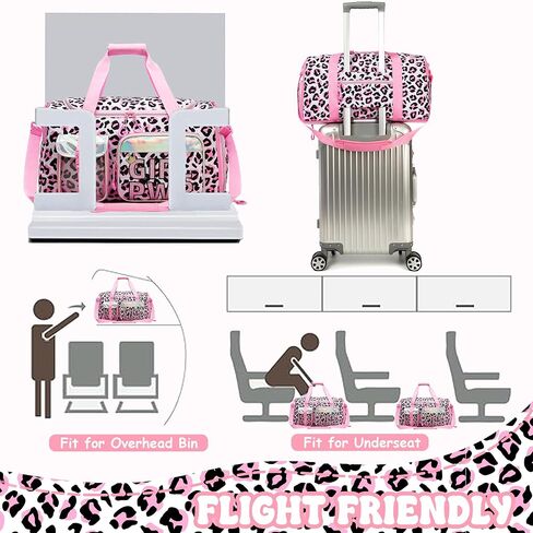 Kid's Luggage Set 3 Piece Suitcase Set 16" Hardside Luggage with Spinner Wheels Boys Carry on Toddler Travel Rolling Suitcase with Duffle Bag Neck Pillow Airline Approved in Saudi Arabia