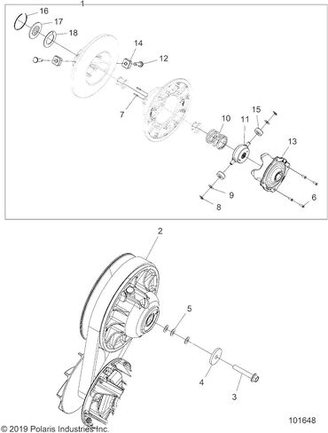 Polaris Ranger Thrust Washer ، Part 7556226 ، Qty 1 in Saudi Arabia