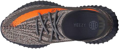 adidas Mens Yeezy Boost 350 V2 Lace Up Sneakers Shoes Casual - Grey in Saudi Arabia