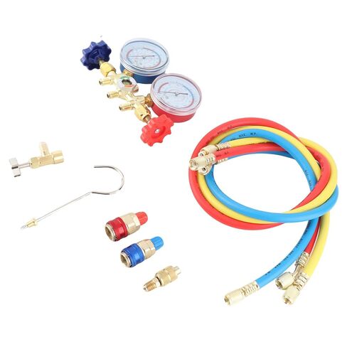 مقياس ضغط تكييف R410 22 134A 3 Way AC أنبوب مقياس التشخيص التشخيصية in Kuwait