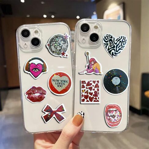 107Pcs Y2k Stickers, Y2k Retro Aesthetic Stickers, 2000s Cartoon Cute Stickers, Vinyl Waterproof Stickers for Laptop,Suitable for Guitar, Notebook, Water Bottle, Birthday Gifts for Girls, Kids, Teens in Kuwait