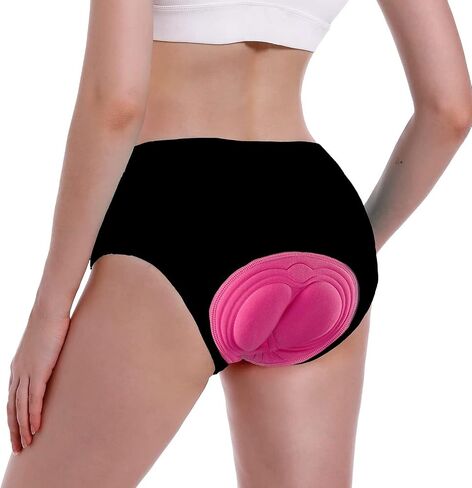 Bike Shorts Women with Padding Gel, 3D Padded Cycling Underwear Breathable Shockproof Bicycle Shorts, Biking Undershorts in Saudi Arabia