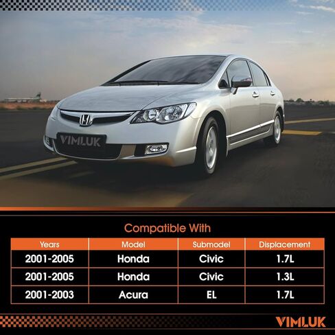 54882 Exhaust 409 Stainless Steel Exhaust Muffler Compatible for 2012-2015 Honda Civic Gasket and Spring Bolt Kit Included(VK-HC09) in Kuwait