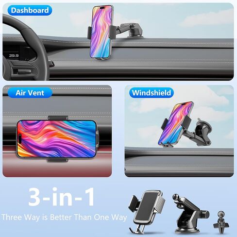 VICTORY & GIFT Compatible with MagSafe Car Mount, Magnetic Phone Holder, Phone Holder for Car, for Air Vent + Dashboard in Saudi Arabia