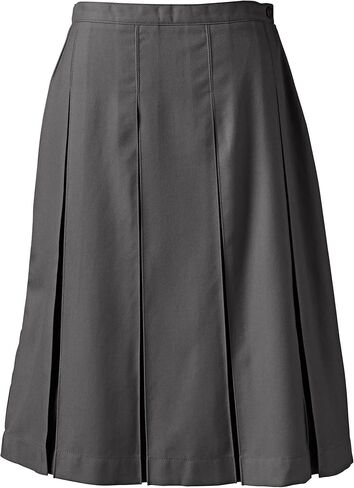 Lands' End School Uniform Women's Solid Box Pleat Skirt Below The Knee in Saudi Arabia