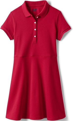 Lands' End Girls Short Sleeve Interlock Polo Dress in Saudi Arabia
